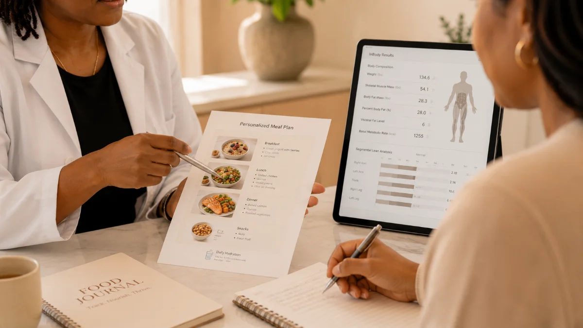 Nutrition guidance or check-in moment